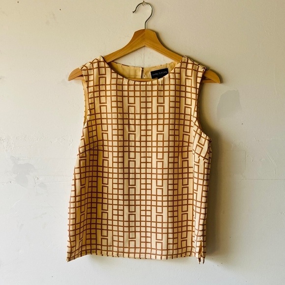 Haltson Lifestyle Silk Grid Blouse - Picture 1 of 8